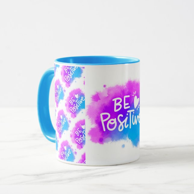 Mug Motivation moderne élégante Meilleur Message popul (Devant gauche)