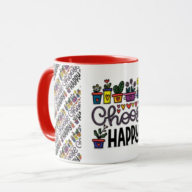 Mug Motivation moderne élégante Meilleur Message popul (Devant gauche)