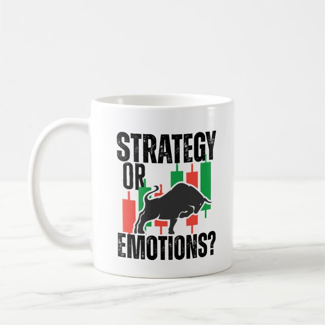 Mug Motivation pour le trading | Marché haussier | Str (Gauche)