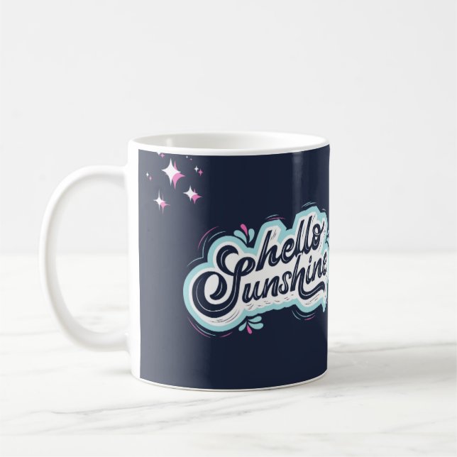 Mug Motivation simple bleue et blanche (Gauche)