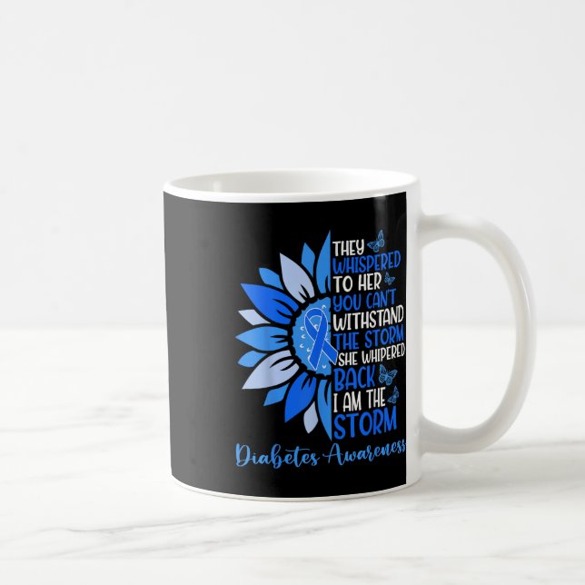 Mug Motivation Support Squad Sunflower Blue Diabetes A (Droite)