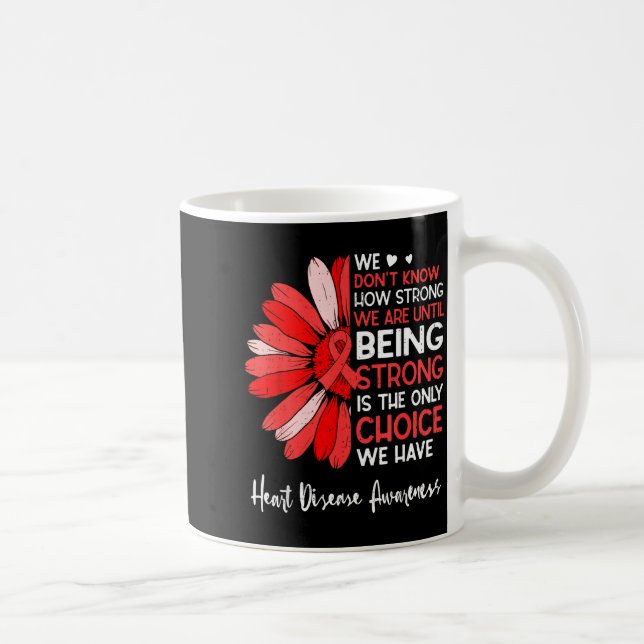 Mug Motivational Heart Health Sunflower Heart Disease  (Droite)