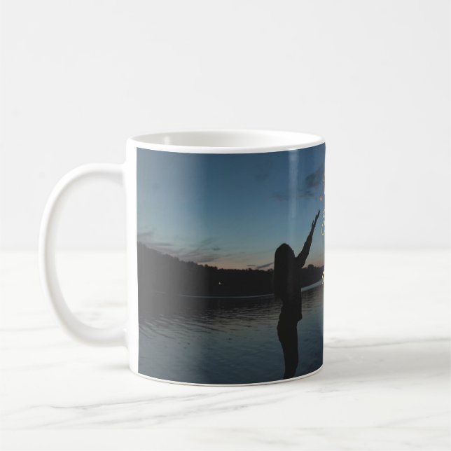 Mug Motivational Peace Quote Mug: Finding True Peace (Gauche)