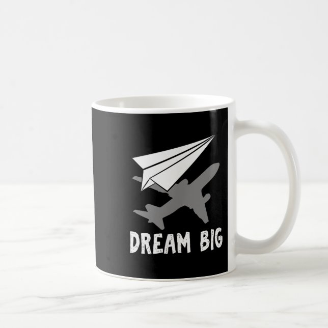 Mug Motivational Pilot Aerospace Engineer Dream Paper (Droite)