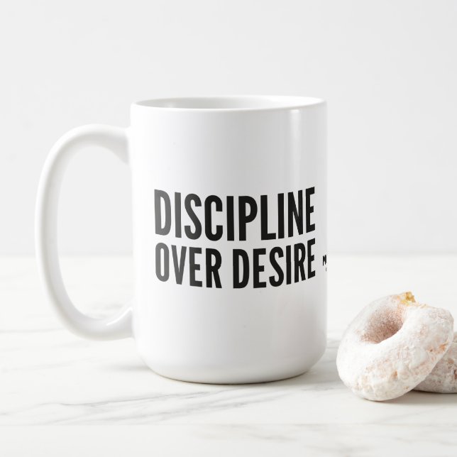 Mug MOTIVATIONNALISME© DISCIPLINE_Mok (Avec donut)
