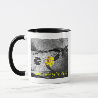 Mug Motivationnel "Croissance là où vous êtes plantés"