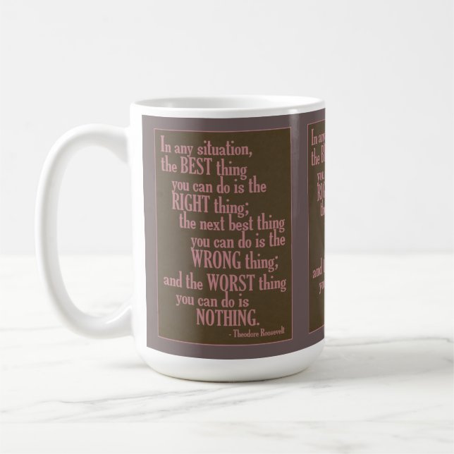 Mug Motivationnel "Faire quelque chose" Citer des musi (Gauche)