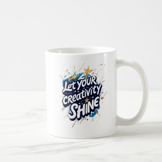 Mug Motivationnel 'Laissez Briller Votre Créativité' (Droite)