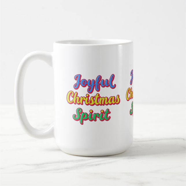 Mug Motivationnel mots "Joyful Christmas Spirit" (Gauche)