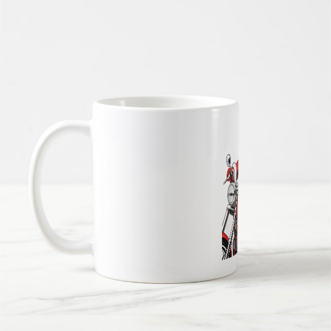 Mug Moto à cheval père Noël (Gauche)