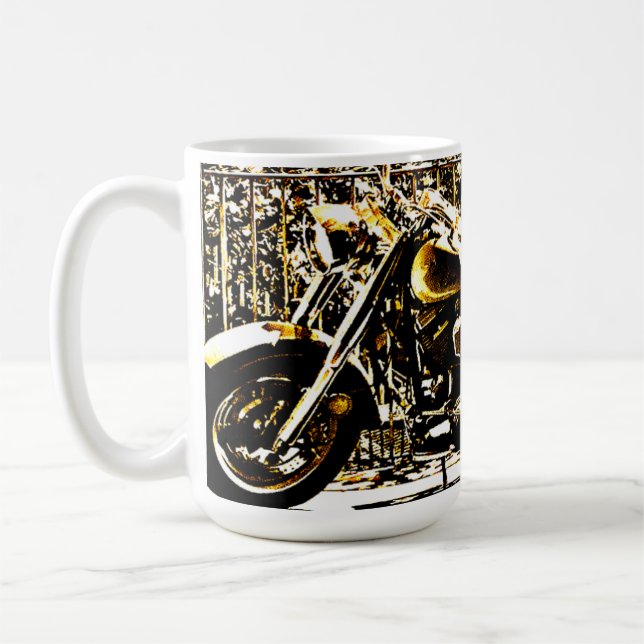 Mug Moto ancienne à Valbonne France  (Gauche)