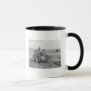 Mug Moto militaire avec le sidecar et la mitrailleuse