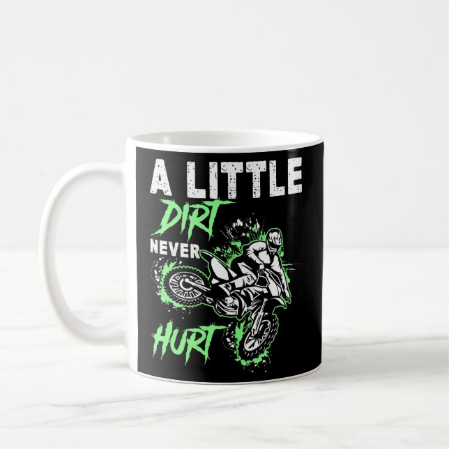 Mug Motocross Green Motorcycle Dirt Vélo Mx (Gauche)