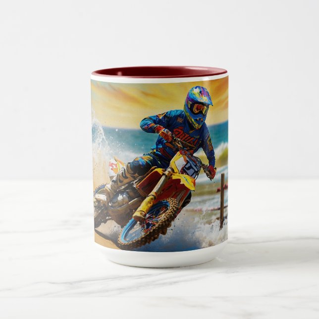 Mug Motocross Racer à Beach Race (Centre)