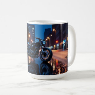 Mug Motocyclette de nuit urbaine
