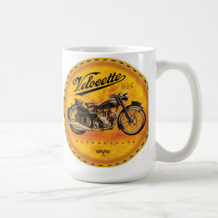 Mug Motocyclette en velocette jaune