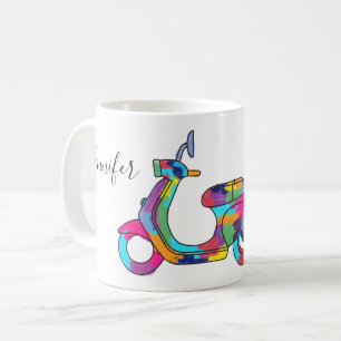 Mug Motocycliste Rainbow Personnalisé