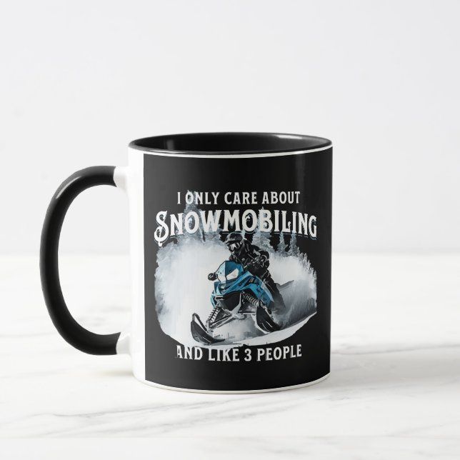 Mug Motoneige Drôle Motoneige  (Gauche)