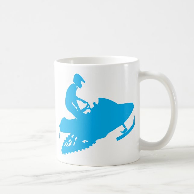 Mug Motoneige Motoneige Bleu (Droite)