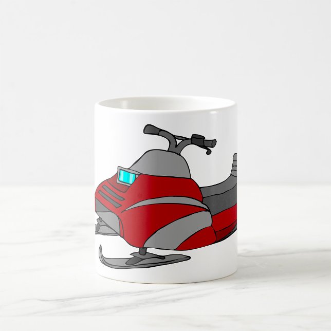 Mug Motoneige rouge et gris (Créateur téléchargé)