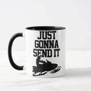 Mug Motoneige Vient De L'Envoyer Drôle Motoneige Gif