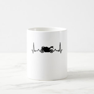 Mug Motorbike Heartbeat Biking Gifts for Biker