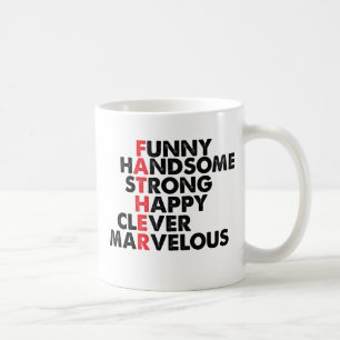 Mug Mots avec Papa qui descendent