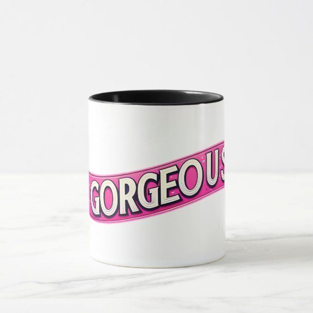 Mug Mots de la fête des mères "Gorgeous" (Centre)