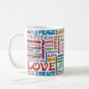 Mug Mots de l'Esprit / affirmations de vie