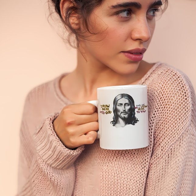Mug Mots divins : Jésus sculpté dans l'art (Créateur téléchargé)