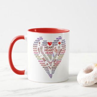 Mug Mots du coeur au coeur de l'amour Café