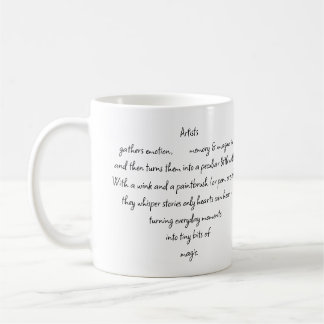 Mug Mots du cœur expliquant et Artiste Art fantaisiste
