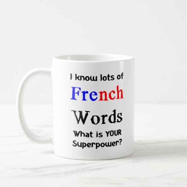 Mug mots français (Gauche)