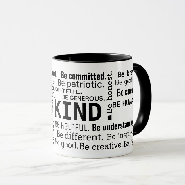 Mug Mots inspirants Word Cloud (Devant droit)