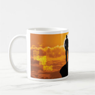 Mug Mots Motivationnels - Arrêtez De Vouloir, Commence