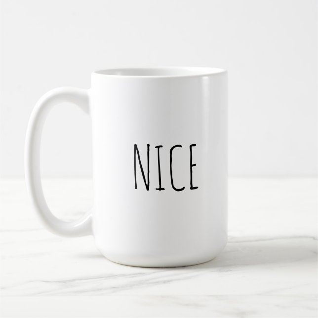 Mug Mots personnalisables 'Nice' de ferme moderne chic (Gauche)