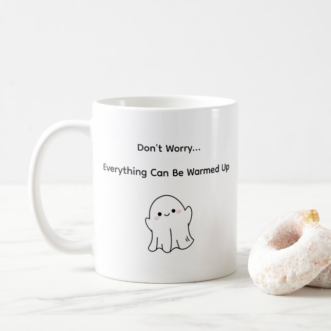 Mug Mots simples Chaleureux Votre Coupe (Avec donut)