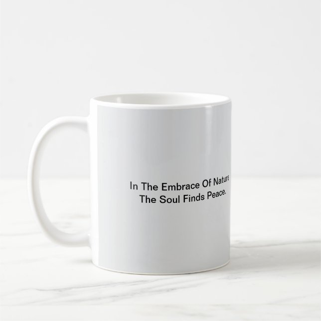 Mug Mots simples et significatifs esthétiques (Gauche)