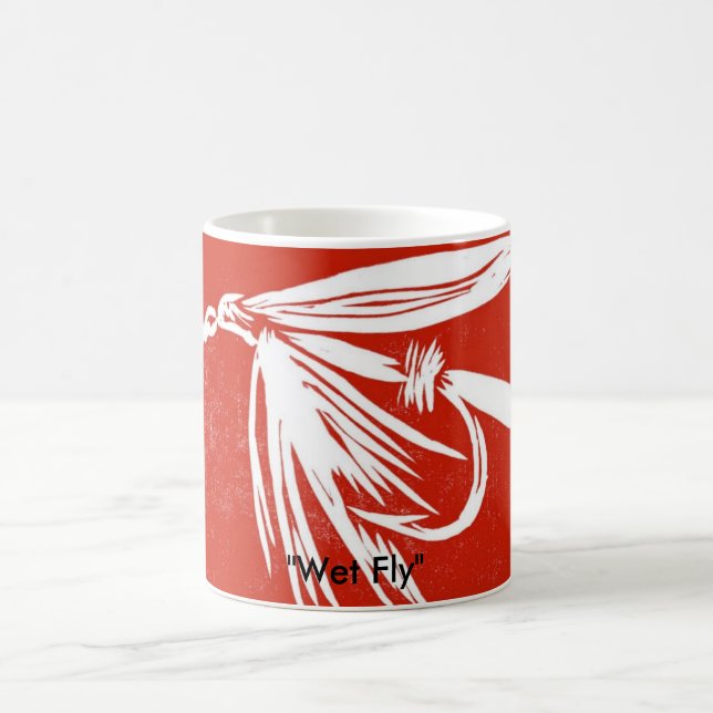 Mug "Mouche sur rouge" Classique truite mouchetée (Centre)