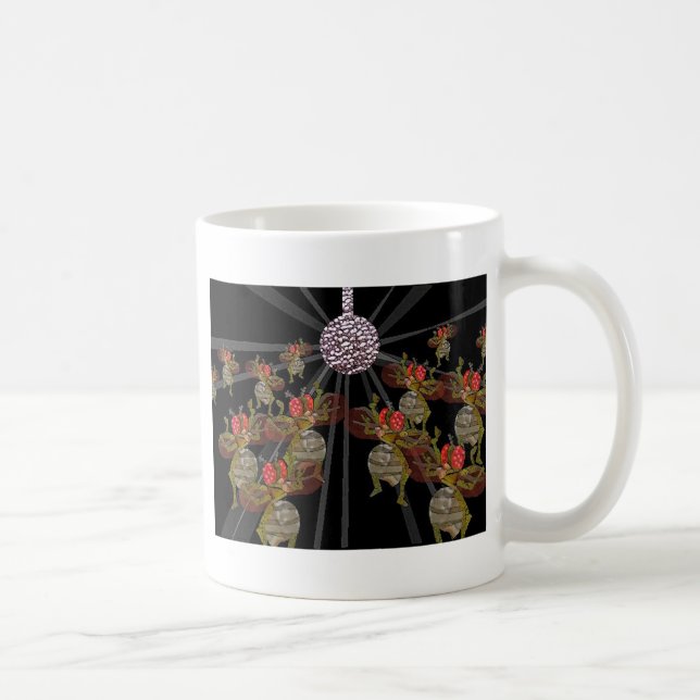 Mug Mouches à fruit dansant sous la boule de disco (Droite)