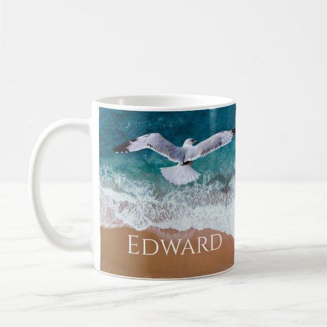 Mug Mouette au-dessus de la mer (Gauche)