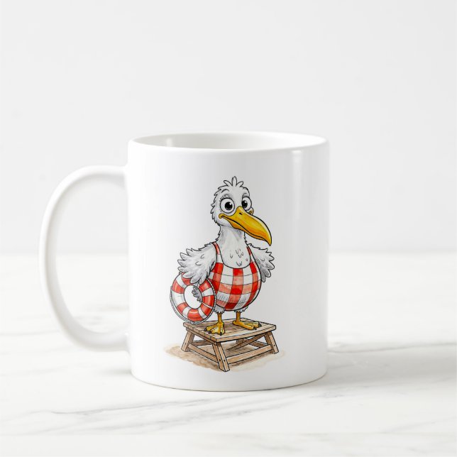 Mug Mouette BD Sauveteur en Mer Oiseau (Gauche)