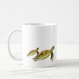 Mug Mouette d'aquarelle marine verte
