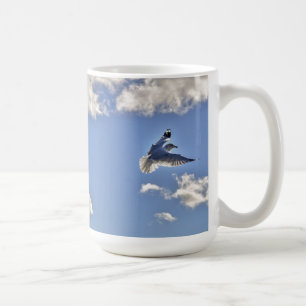Mug Mouette volante et nuages Faune Oiseaux cadeau