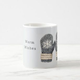 Mug Moufle Grise Vœux Chaleureux