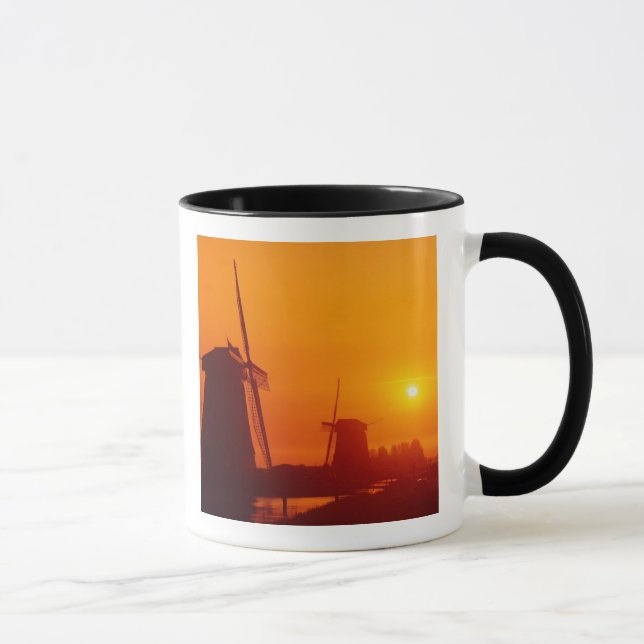 Mug Moulins à vent au coucher du soleil, Schermerhorn, (Droite)