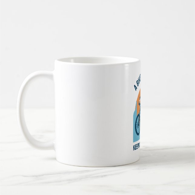 Mug Mountain Rider Design Cool - Une Balade À Vélo Par (Gauche)