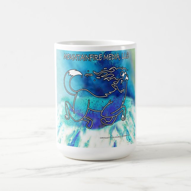 Mug MountainFire Media Blue Volcano sur un (Centre)