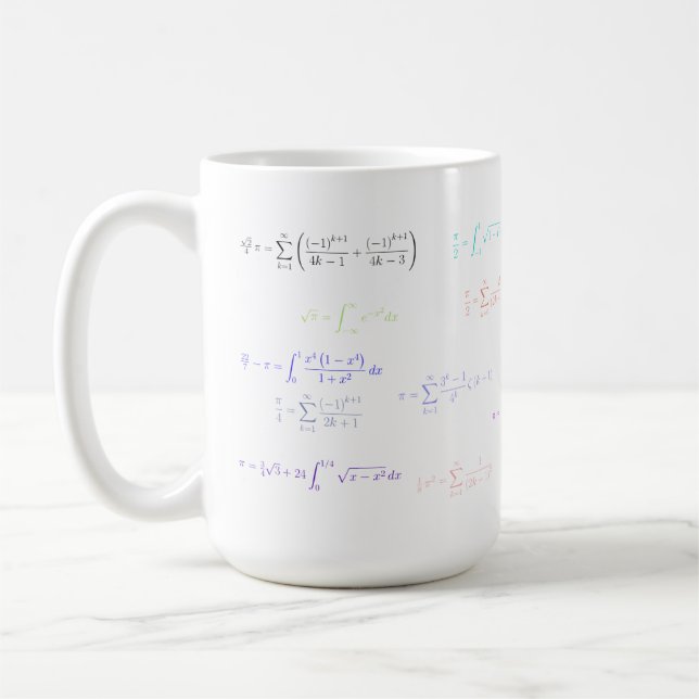 Mug Mousepad - formulation de pi (Gauche)