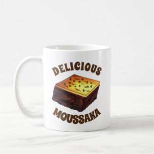 Mug Moussaka Grecque Méditerranéen Nourriture Aiguille